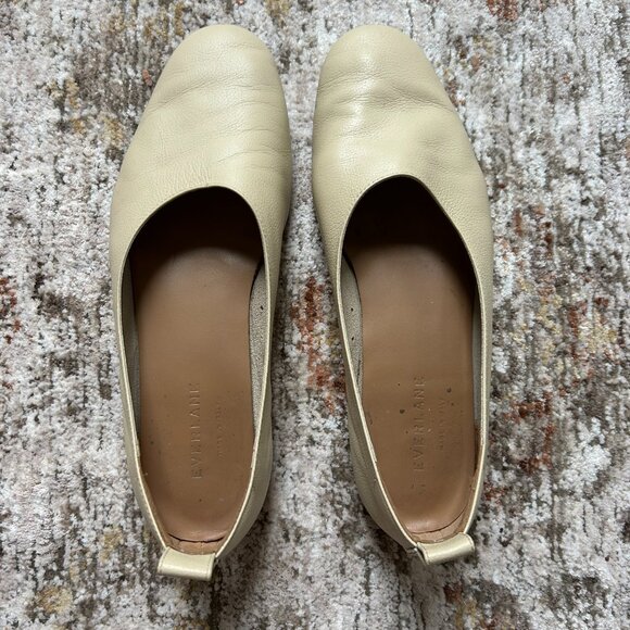 Everlane The Day Glove Flats Leather in Cream size 7.5 - Picture 9 of 9